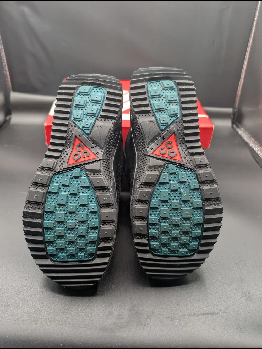 Boy's Nike Black Suede High-Top Sneakers with Red Accents